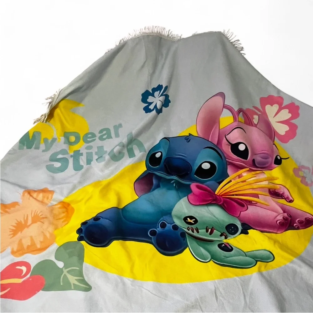 NEW Stitch Round Beach Throw